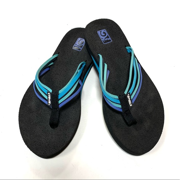 Teva Shoes - Teva Mush Adapto Electric Blue 4196 Sandal Thong Flip Flop sz 8